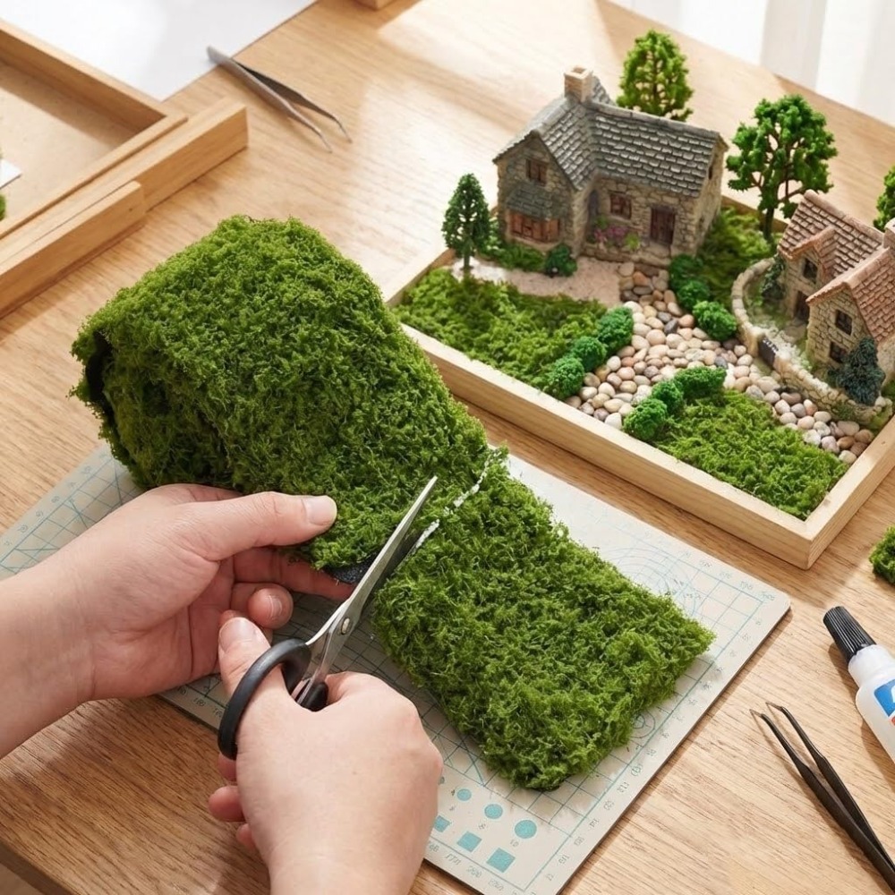 Terrarium Moss Art - Kunstmatige mosmat, kunstmatige mos tafelloper voor