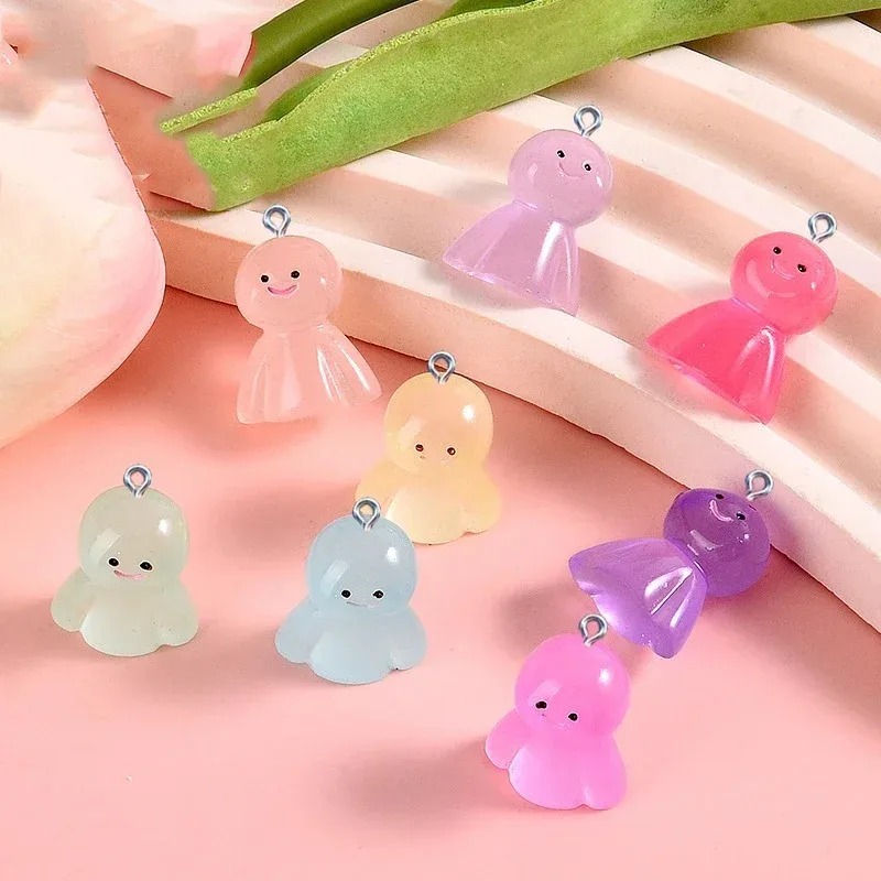 Resin Crafts Diy - 10 stuks Glow In Dark Cartoon