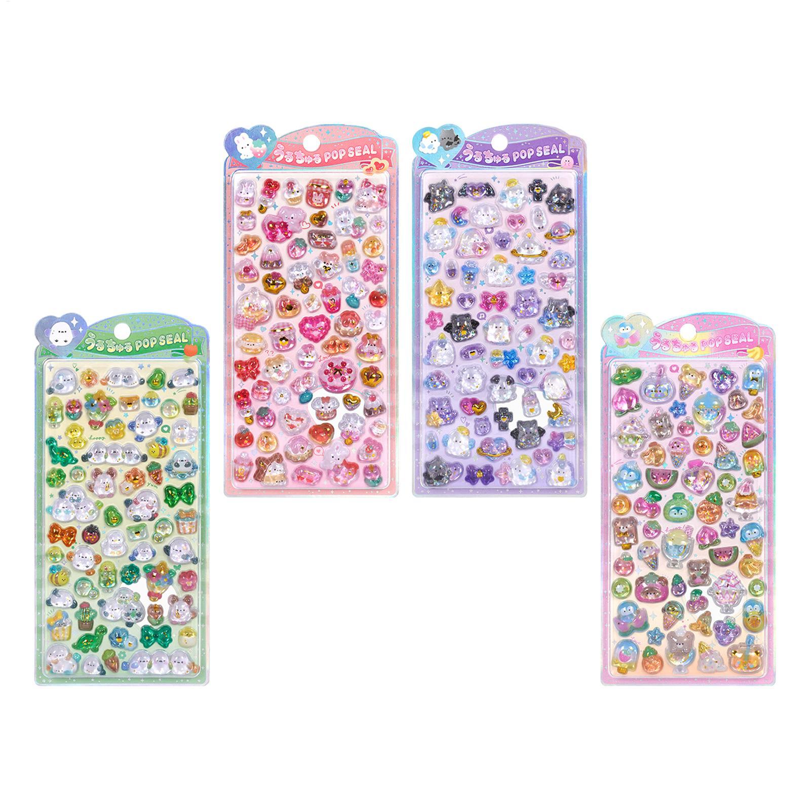 Resin Glitter Pack - Leuke stickerpakket 3D glitterstickers hars kristal