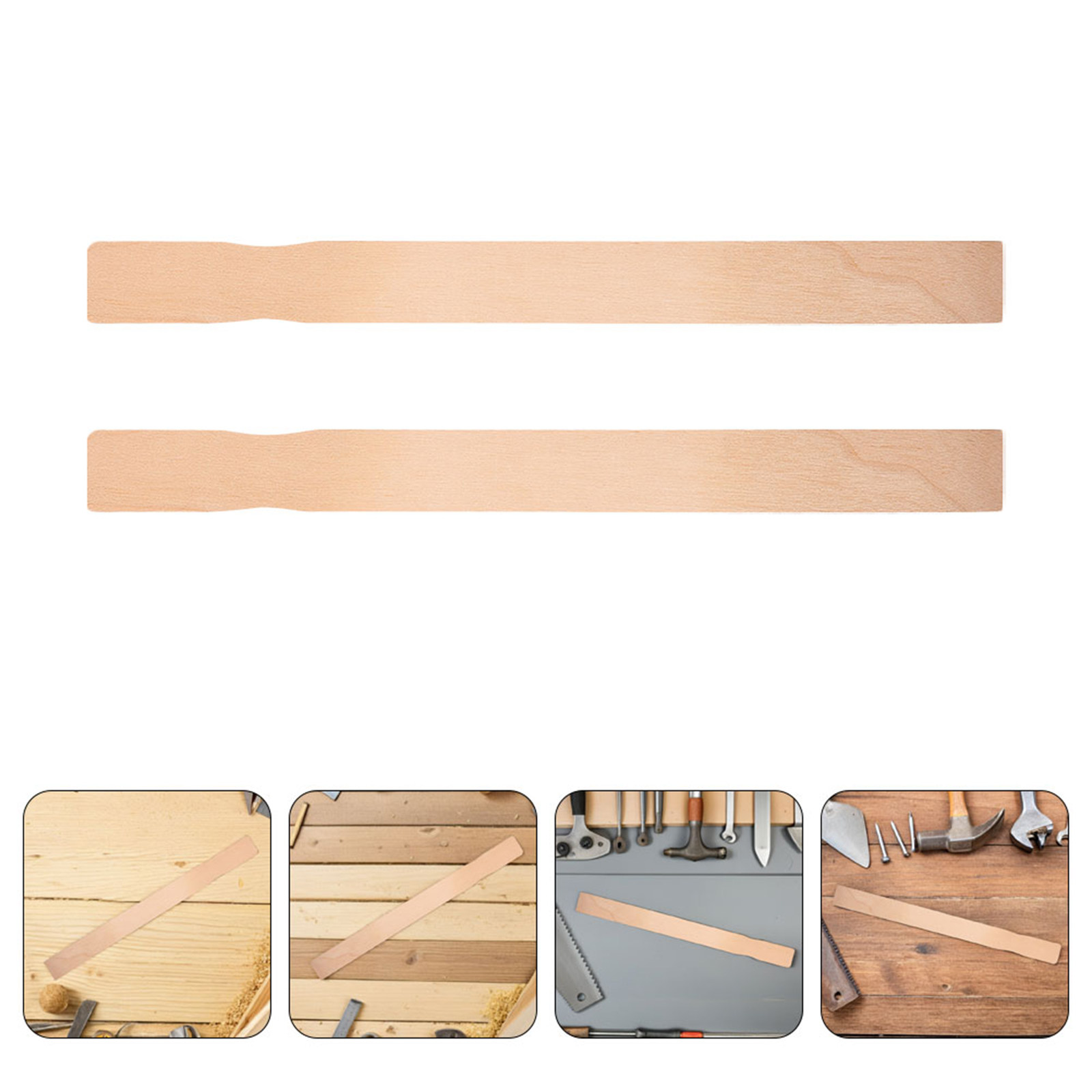 Resin Crafts Diy - 15 stuks verfroerstokjes van gepolijst hout,