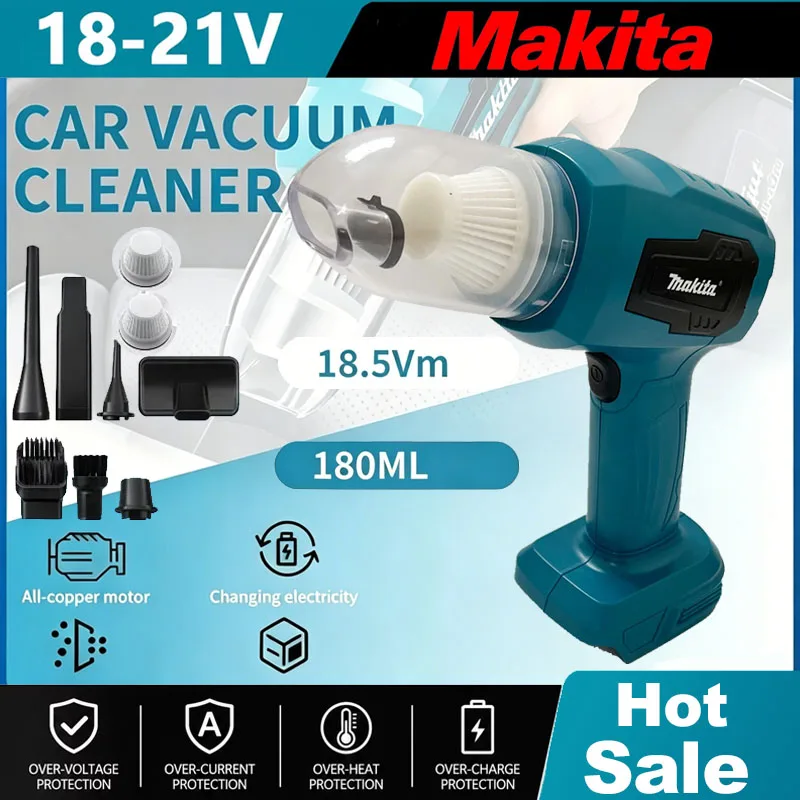 Vacuum Chamber Small - Makita Draadloze Mini Autostofzuiger Multifunctionele Stofopvang